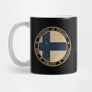 Vintage Republic of Finland Europe European EU Flag Mug